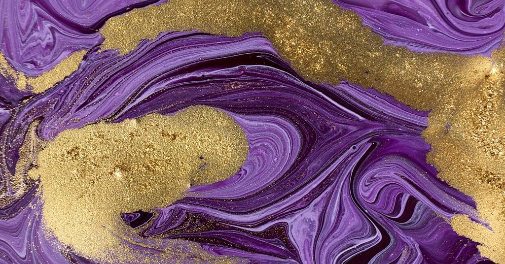 purple and gold marble